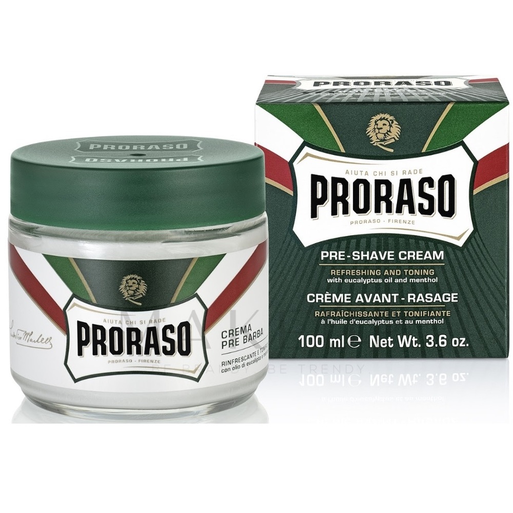 NIB 3.6 oz PRORASO Pre-shave cream